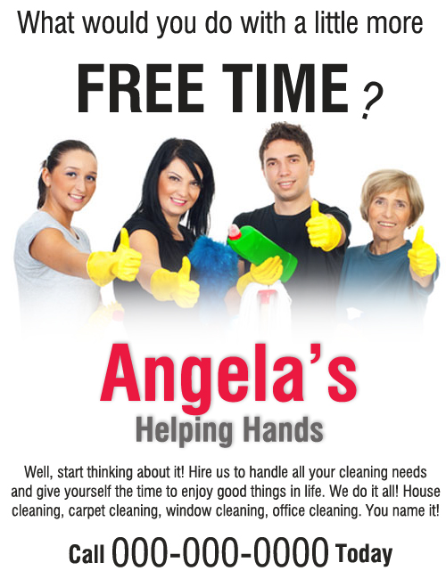 Cleaning Flyer Sample